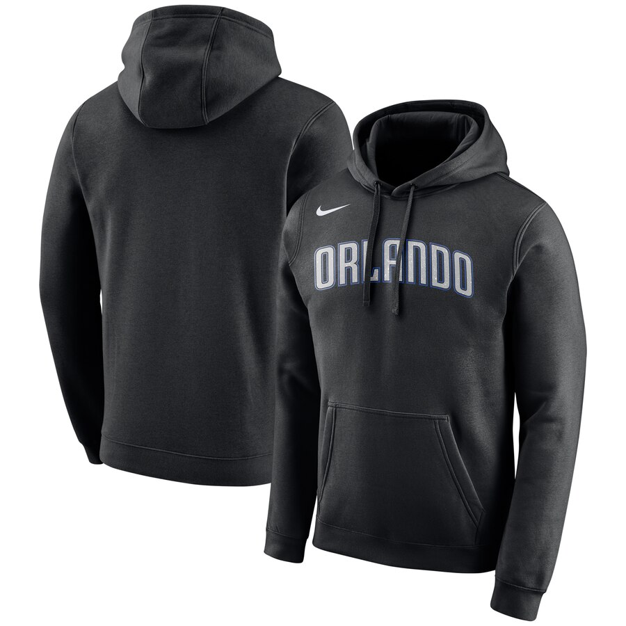 NBA Orlando Magic Nike City Edition Logo Essential Pullover Hoodie Black->orlando magic->NBA Jersey